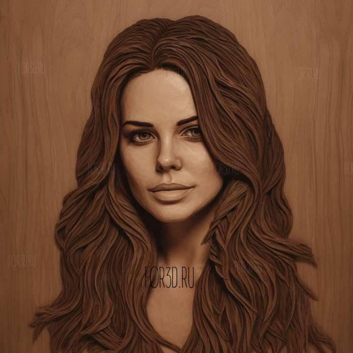 Kate Beckinsale 1 stl model for CNC